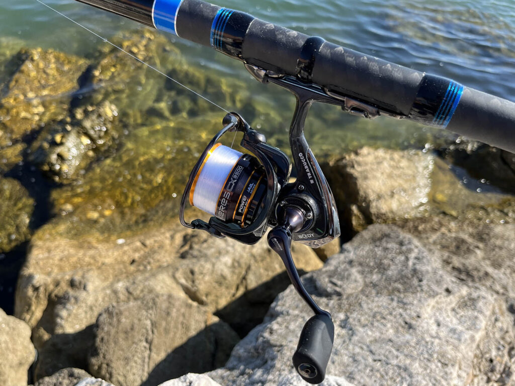 mulinello per la pesca al cefalo con la bolognese