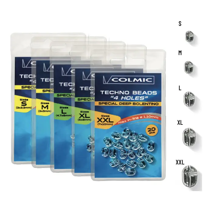 Perline Colmic Techno Beads 4 Holes