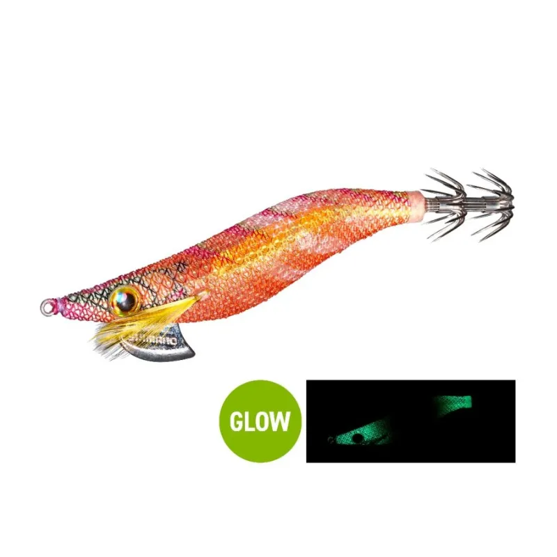 Totanara Egi Shimano Sephia Clinch FB Rattle 15g Orange Glow