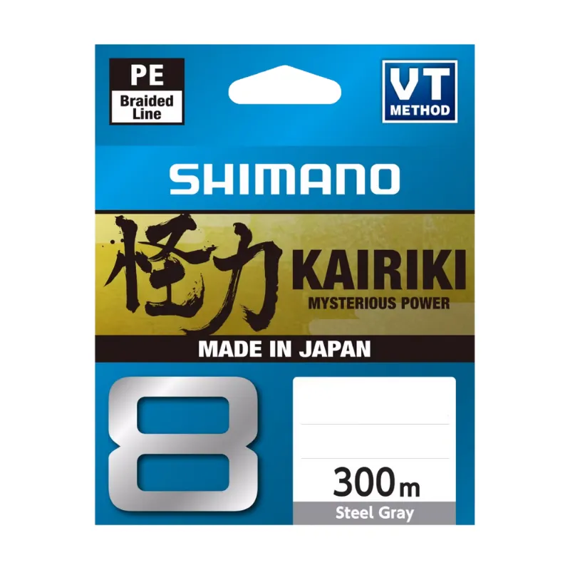 Trecciato Shimano Kairiki 8 300 mt Steel Gray