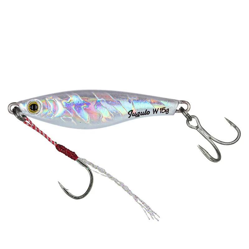 Artificiale Metal Jig Molix Jugulo Wide Casting 5 cm 15 gr Crazy White