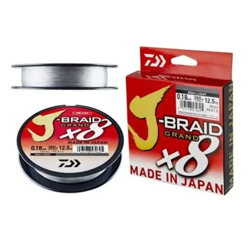 Trecciato Daiwa J-Braid Grand X8 135 mt Gray
