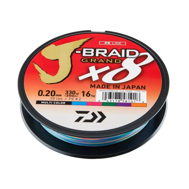 Trecciato Daiwa J-Braid Grand X8 300 mt Multicolor