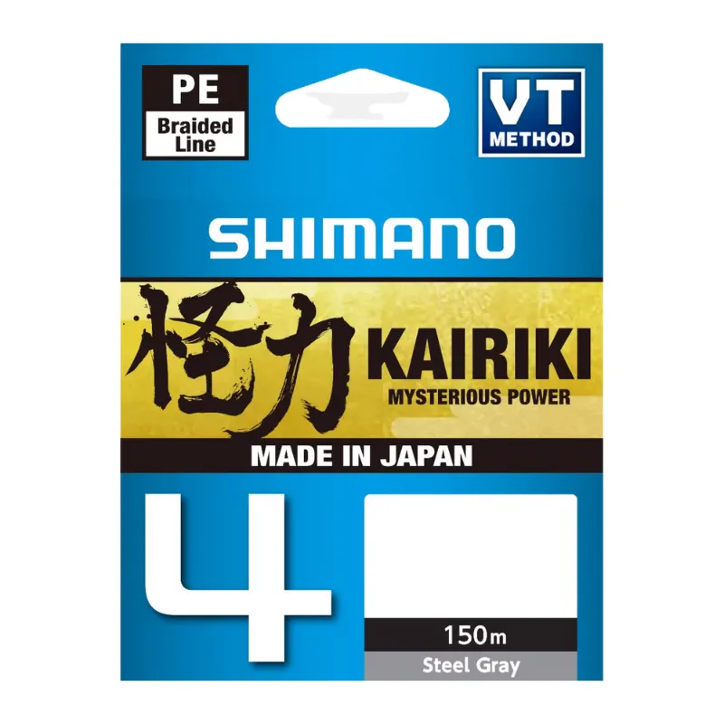 Trecciato Shimano Kairiki 4 150 mt Steel Gray