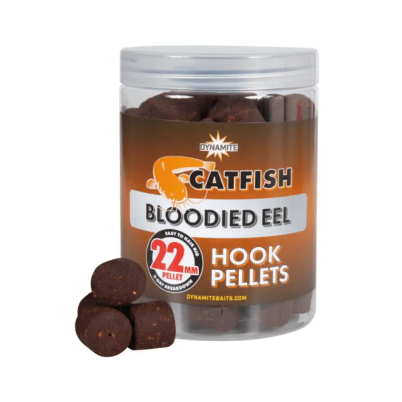 Pellets Dynamite Catfish Bloodied Eel Hook Pellets 22 mm