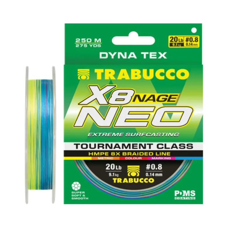 Trecciato Trabucco Dyna Tex Neo X8 Nage Surf 250 mt