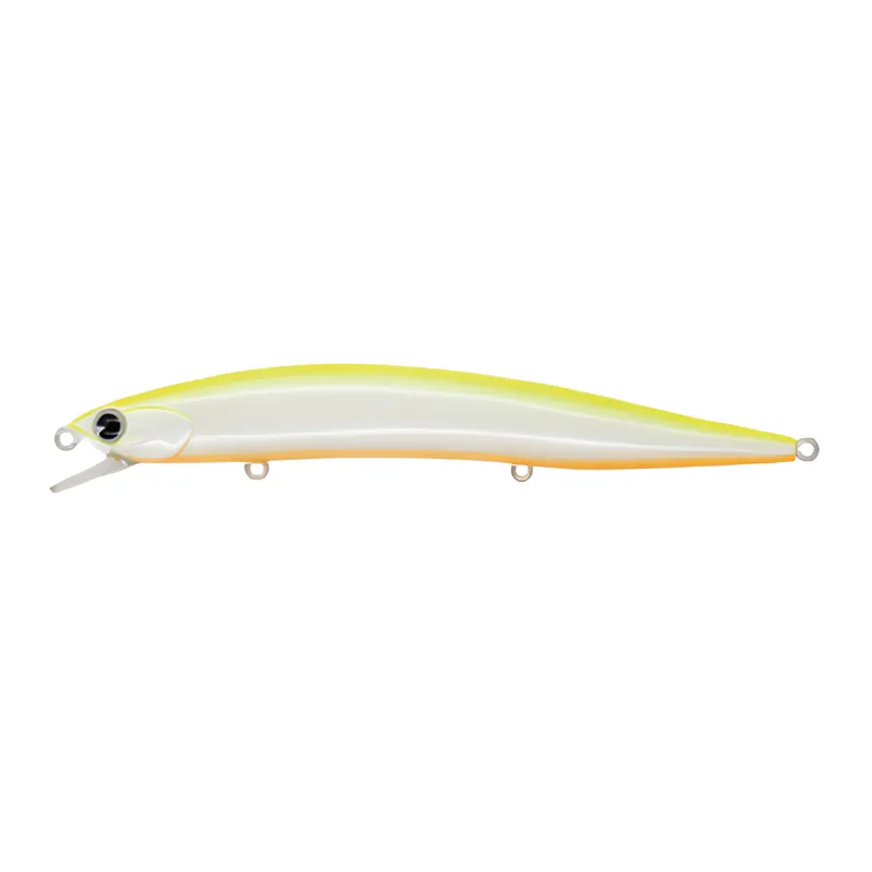 Artificiale Jerkbait Ima Nabarone F 12.5 cm 16 gr Chartback Pearl