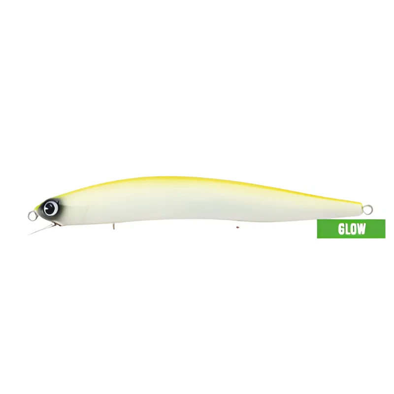 Artificiale Jerkbait Ima Nabarone F 12.5 cm 16 gr Lime Back Pearl