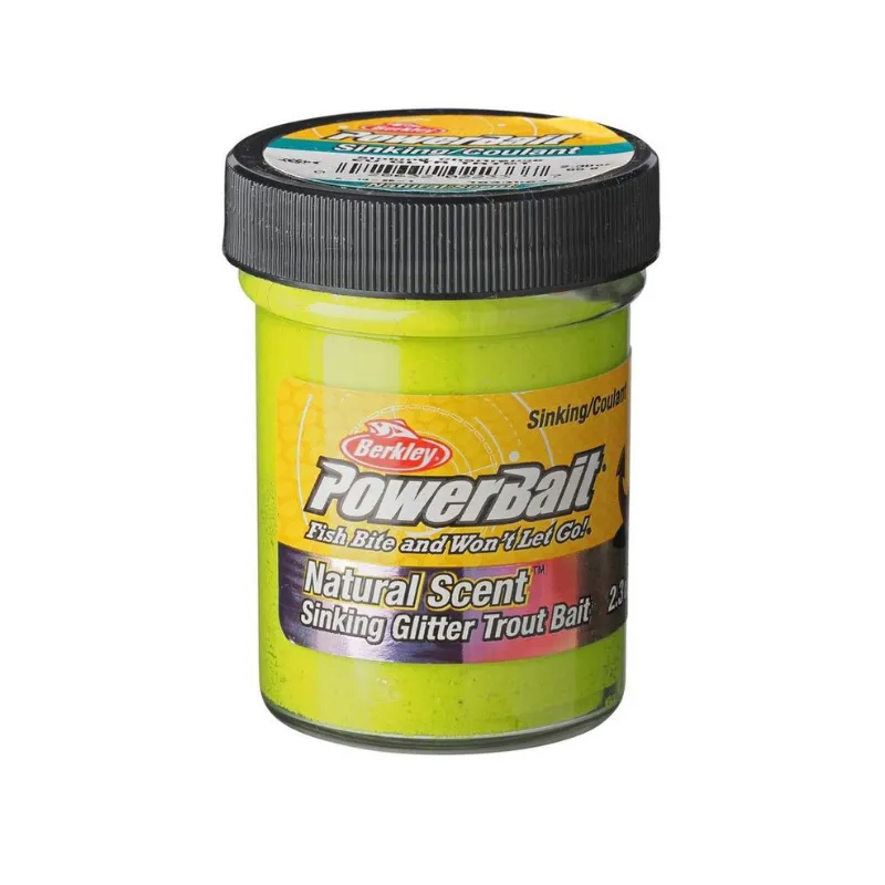 Pasta da Innesco Berkley Sinking Trout Dough Chartreuse Glitter