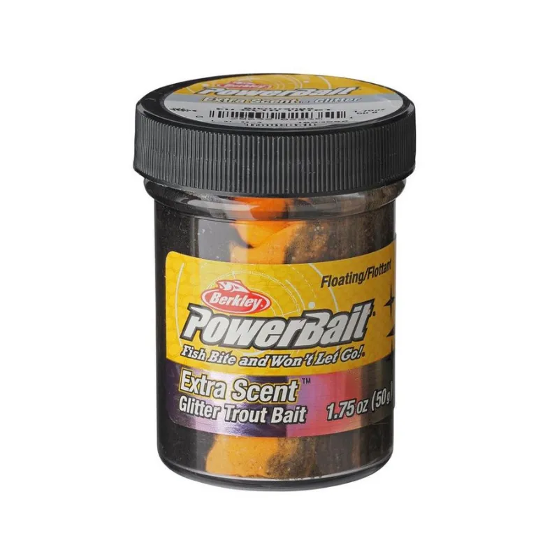 Pasta da Innesco Berkley Floating Trout Dough Black Orange Glitter