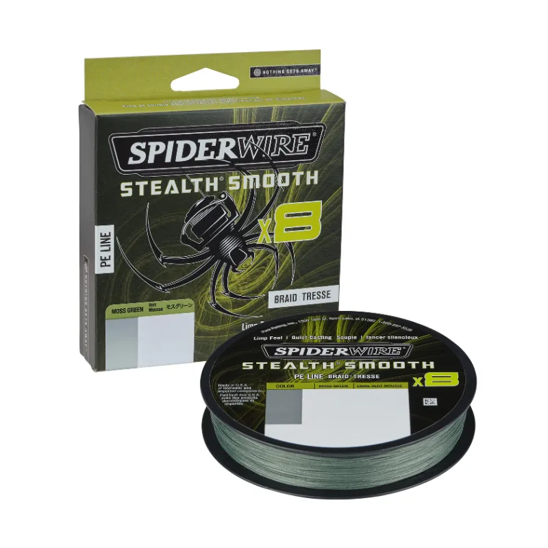 Trecciato Spiderwire Stealth Smooth x8 150 mt Moss Green
