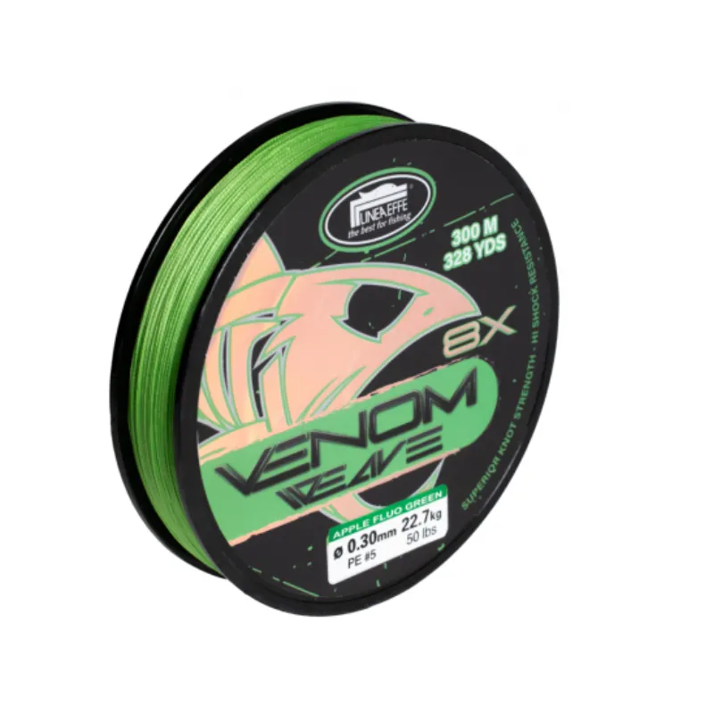 Trecciato Lineaeffe Venom Weave 8X 150 mt Apple Green
