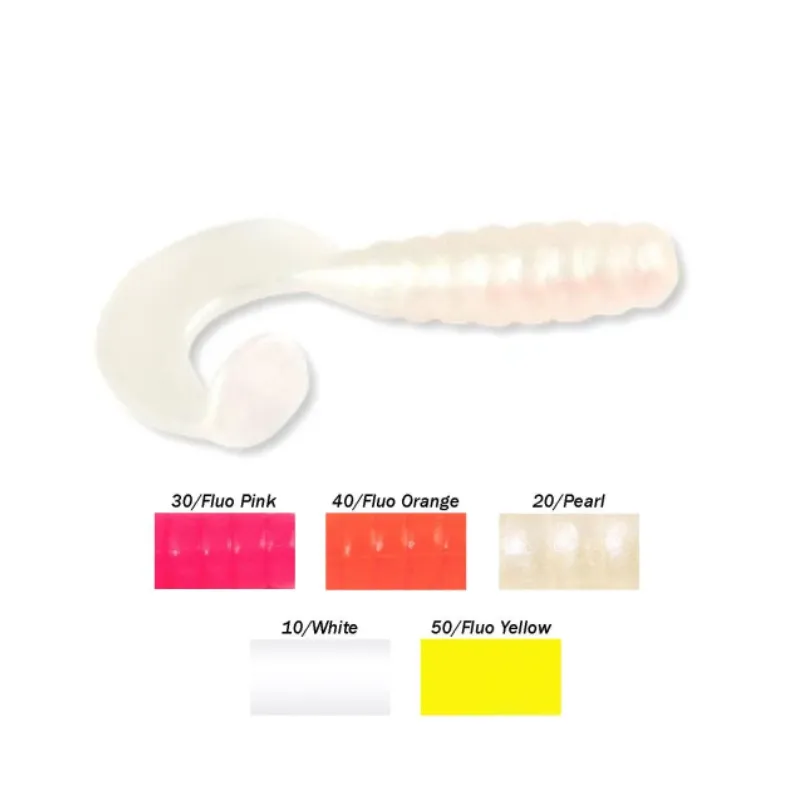 Artificiale Grub Trabucco Slurp Falcetto Shad White